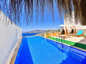 2 bedrooms villa with sea view private pool and jacuzzi at Kas